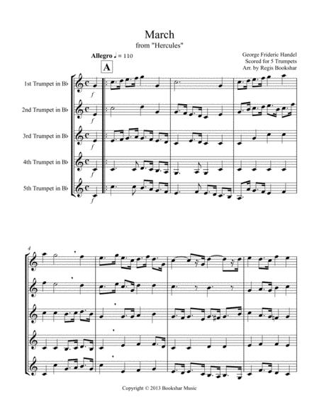 March From Hercules 5 Trp Sheet Music