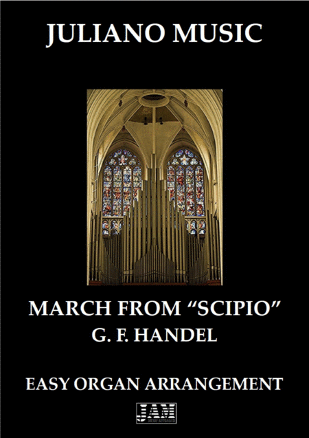 March From Scipio Easy Organ C Version G F Handel Sheet Music