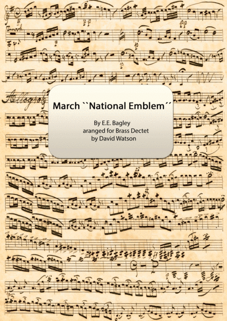 Free Sheet Music March National Emblem