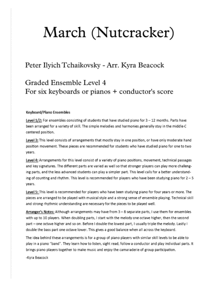 Free Sheet Music March Nutcracker