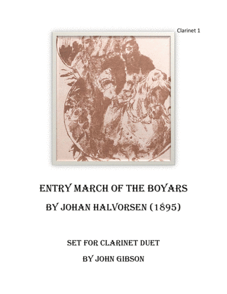 Free Sheet Music March Of The Boyars Clarinet Duet