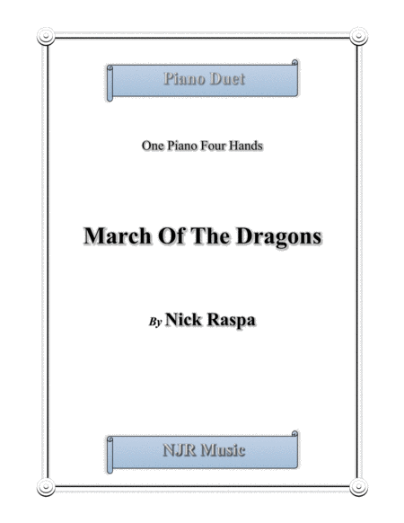Free Sheet Music March Of The Dragons 1 Piano 4 Hands Elementary