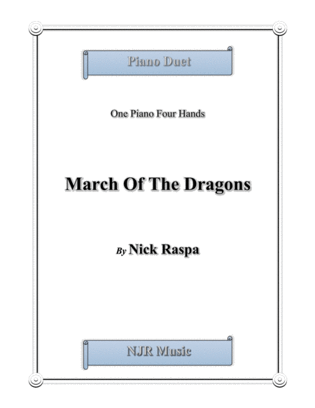 March Of The Dragons 1 Piano 4 Hands Elementary Sheet Music