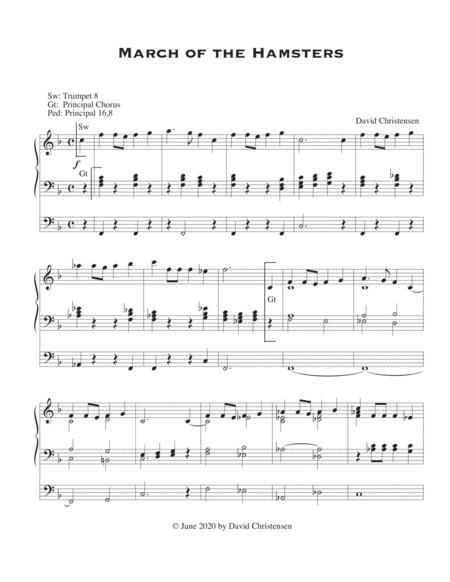 Free Sheet Music March Of The Hamsters