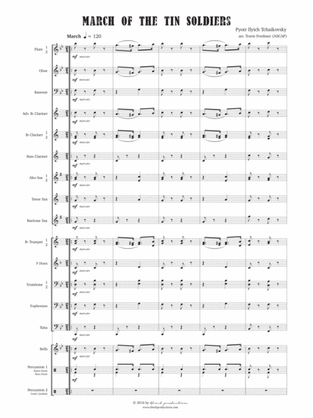 Free Sheet Music March Of The Tin Soldiers