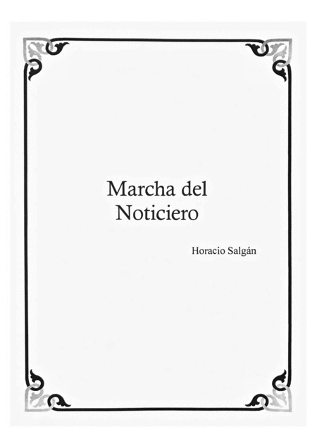 Free Sheet Music Marcha Del Noticiero