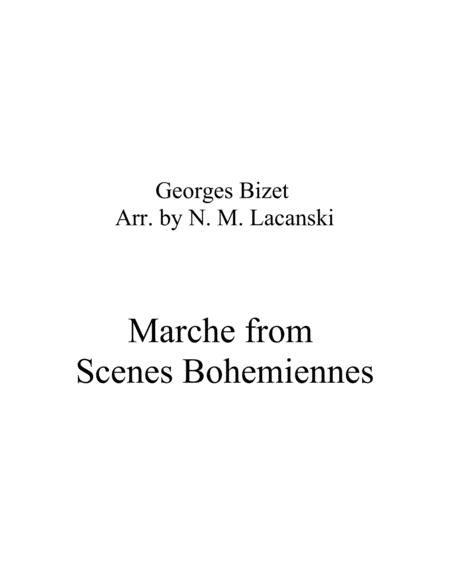 Free Sheet Music Marche From Scenes Bohemiennes