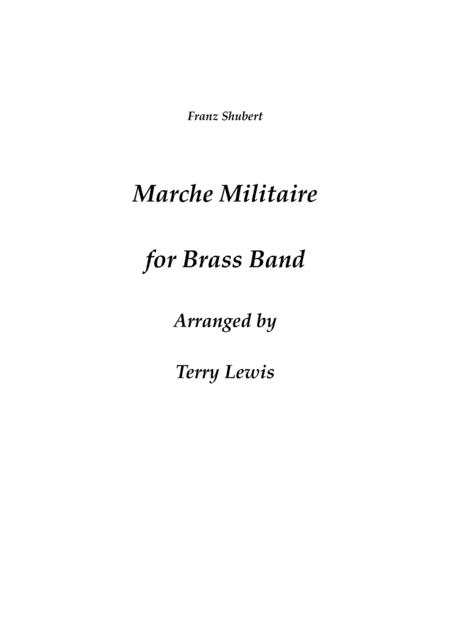 Marche Militaire For Brass Band Sheet Music