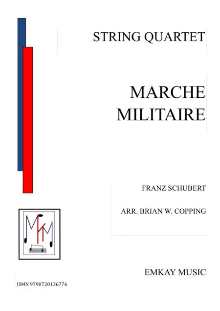 Free Sheet Music Marche Militaire String Quartet