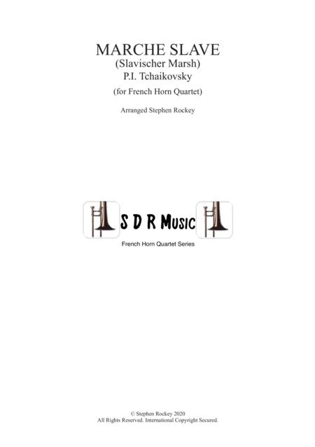 Free Sheet Music Marche Slave For French Horn Quartet