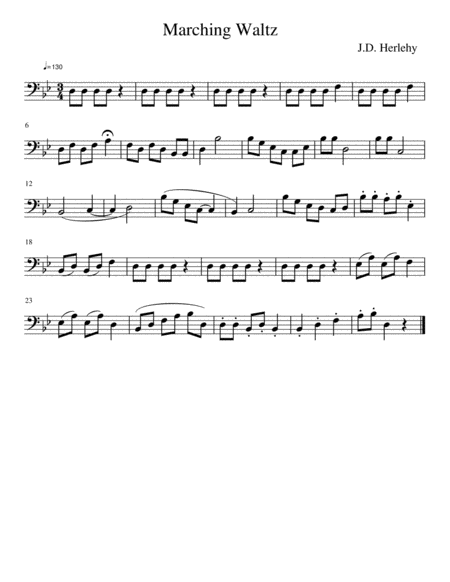 Free Sheet Music Marching Waltz