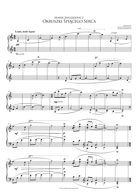 Free Sheet Music Marek Iwaszkiewicz Okruszki Pi Cego Serca