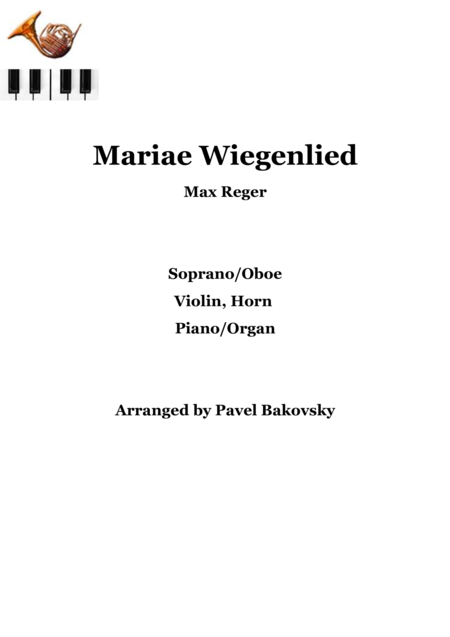 Free Sheet Music Mariae Wiegenlied