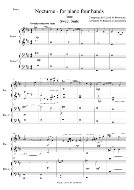 Free Sheet Music Marie For Shame For Piano 4 Hands