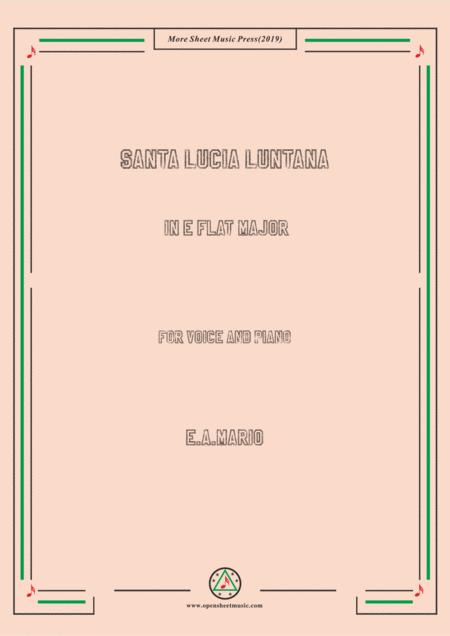 Mario Santa Lucia Luntana In F Major Sheet Music