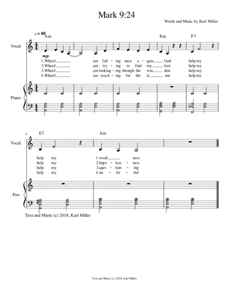 Free Sheet Music Mark 9 24