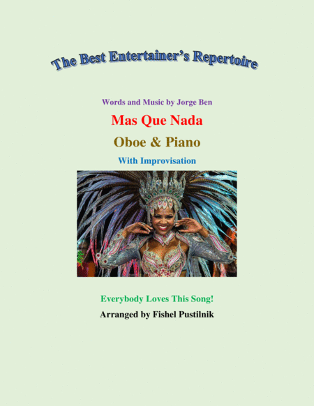 Mas Que Nada For Oboe And Piano Jazz Pop Version With Improvisation Sheet Music