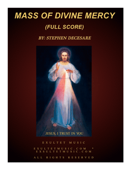 Free Sheet Music Mass Of Divine Mercy Full Score