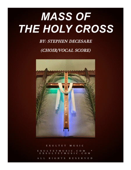 Mass Of The Holy Cross Choir Vocal Score Sheet Music