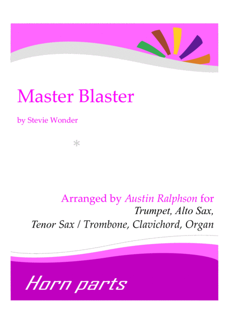 Master Blaster Horn Parts Clavichord And Organ Sheet Music