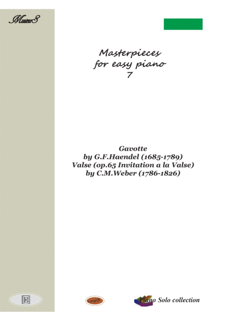 Masterpieces For Easy Piano 7 By C Weber And G Haendel Sheet Music