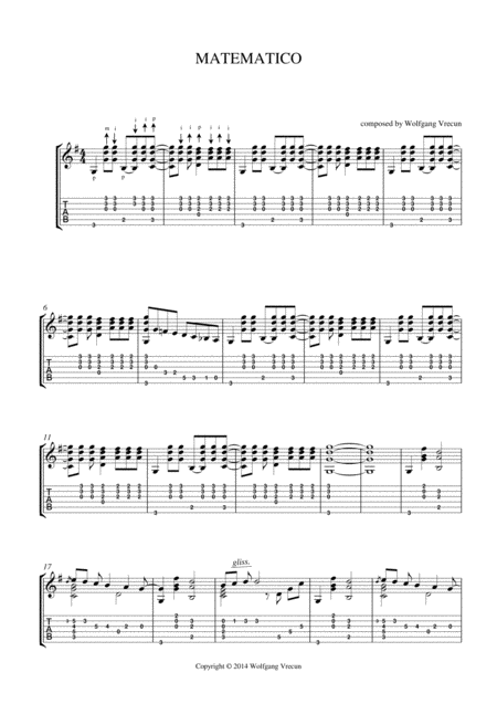 Free Sheet Music Matematico