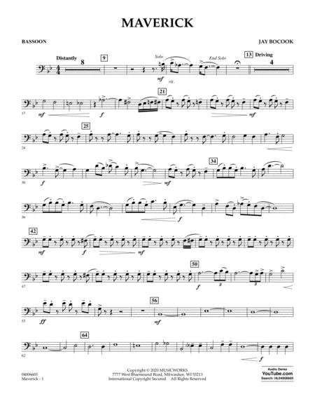 Free Sheet Music Maverick Bassoon