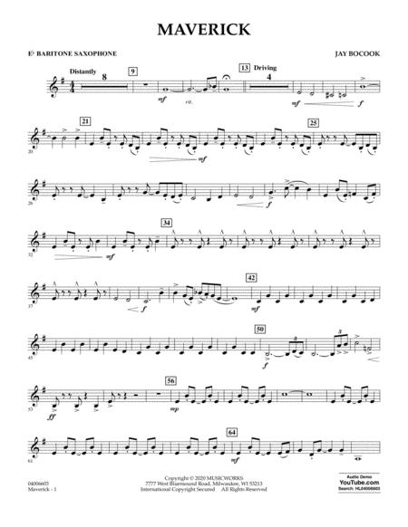 Free Sheet Music Maverick Eb Baritone Saxophone