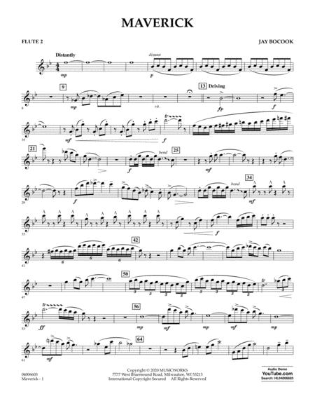 Free Sheet Music Maverick Flute 2