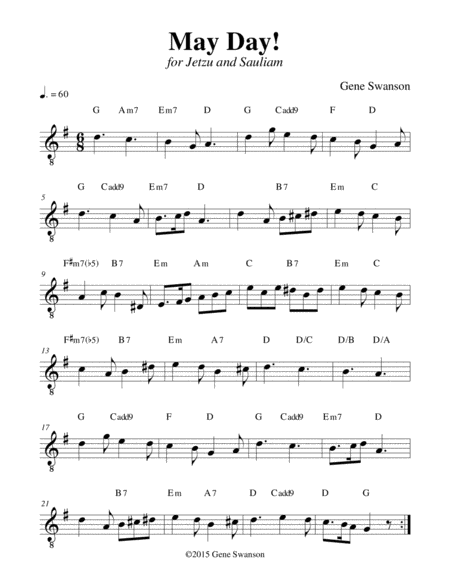 May Day Play Along Sheet Music