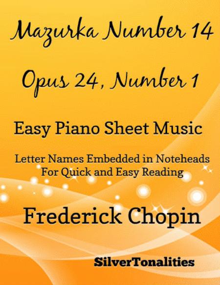 Mazurka Number 14 Easy Piano Sheet Music Sheet Music