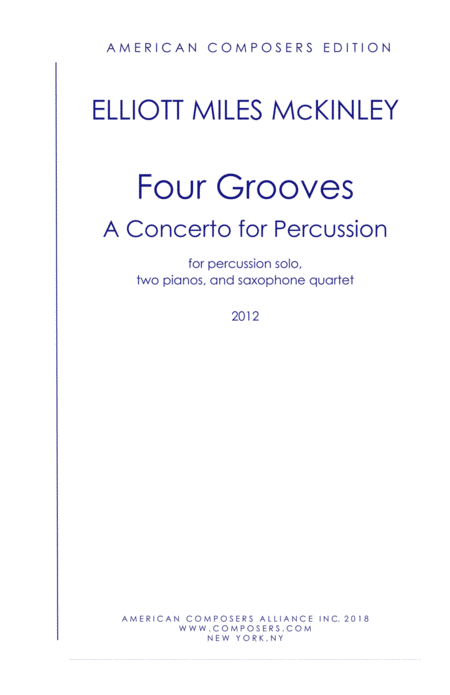 Free Sheet Music Mckinley Four Grooves