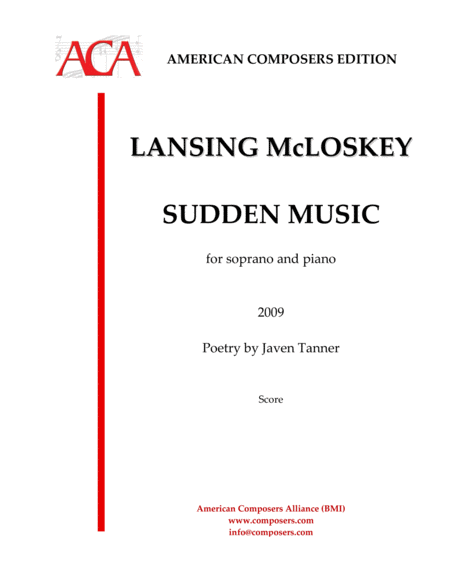 Free Sheet Music Mcloskey Sudden Music