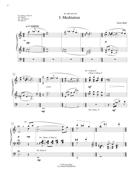 Free Sheet Music Meditation And Fanfare