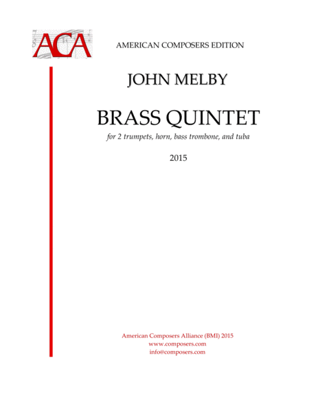 Melby Brass Quintet Sheet Music