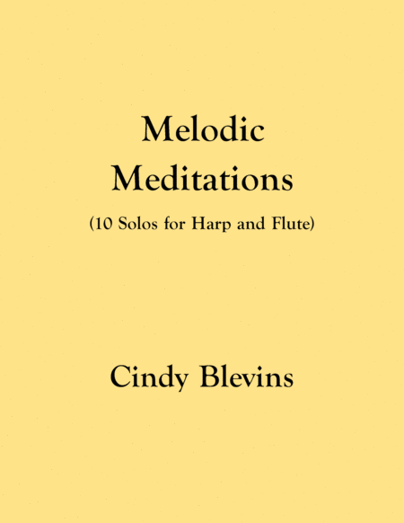 Melodic Meditations 10 Original Pieces For Harp And Flute Sheet Music