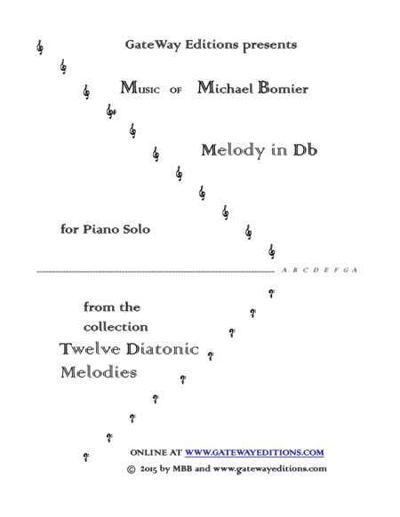 Free Sheet Music Melody In Db From 12 Diatonic Melodies