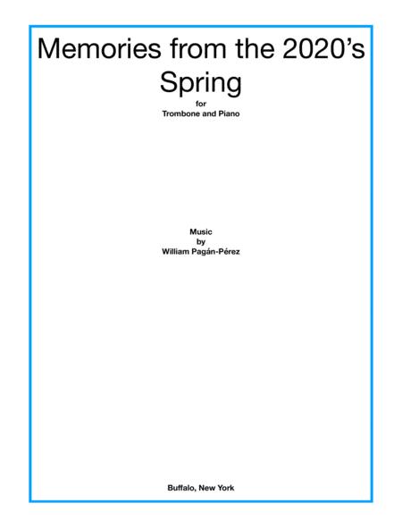 Free Sheet Music Memories From The 2020 Spring