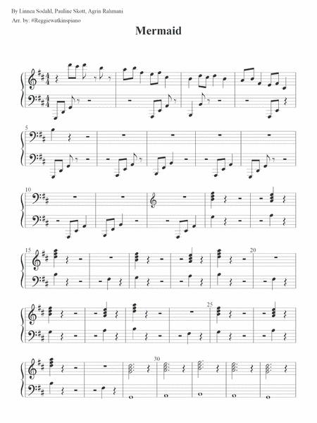 Free Sheet Music Mermaid