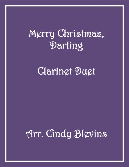 Free Sheet Music Merry Christmas Darling Clarinet Duet