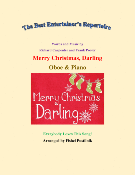 Merry Christmas Darling For Oboe And Piano Jazz Pop Version Sheet Music