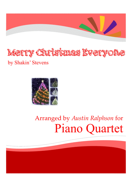 Free Sheet Music Merry Christmas Everyone Piano Quartet
