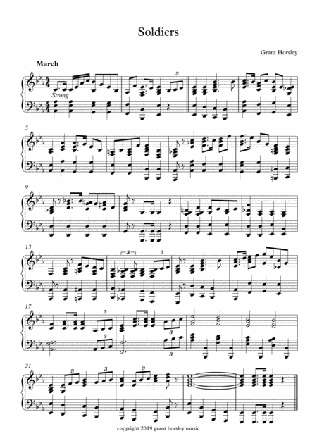 Free Sheet Music Merry Go Round Soldiers