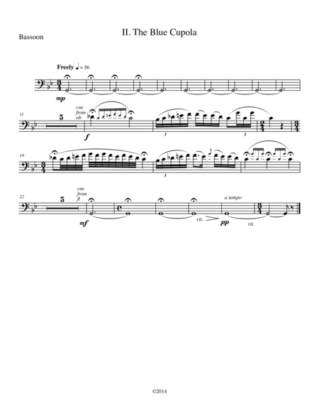 Mexican Fantasies Ii The Blue Cupola For Woodwind Quartet Sheet Music