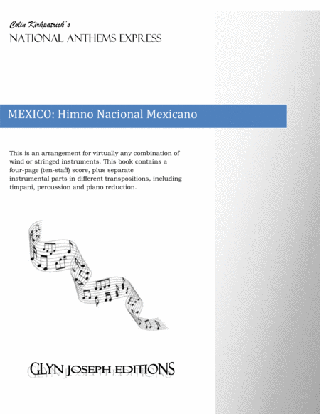 Free Sheet Music Mexico National Anthem Himno Nacional Mexicano