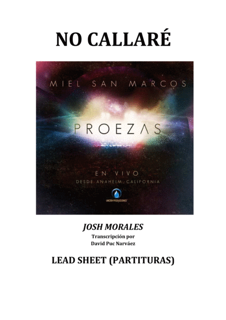 Free Sheet Music Miel San Marcos No Callare Partitura Lbum Proezas