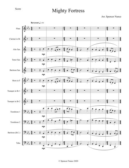 Free Sheet Music Mighty Fortress