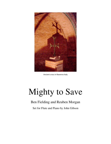 Mighty To Save For Flute And Piano Sheet Music