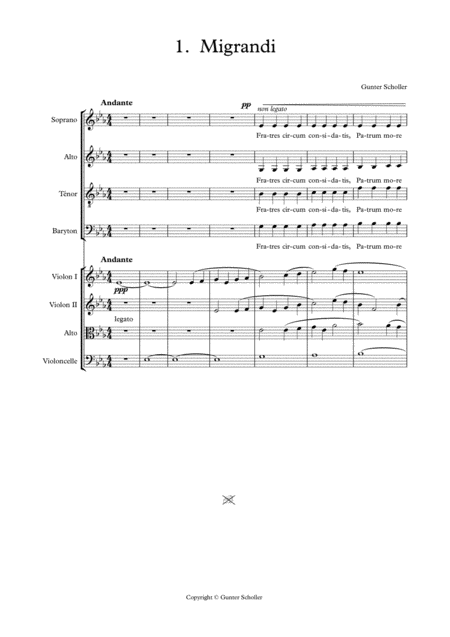 Free Sheet Music Migrandi