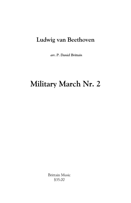 Military March 2 Sheet Music